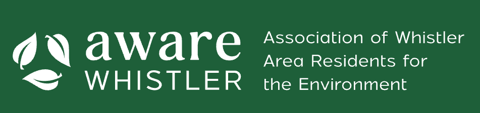 A W A R E ASSOCIATION OF WHISTLER AREA RESIDENTS FOR THE ENVIRONMENT logo
